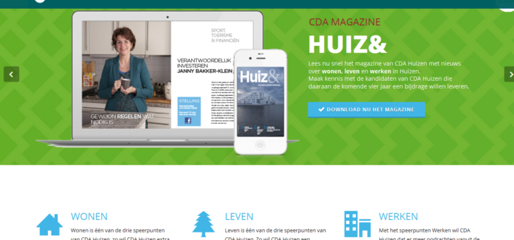 CDA Huizen publiceert Huiz& Magazine